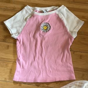 Pink Babytee Crop Top